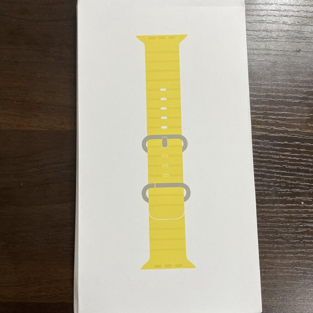 New in Box Apple Yellow Ocean Band 49mm (fits Apple Watch Ultra)